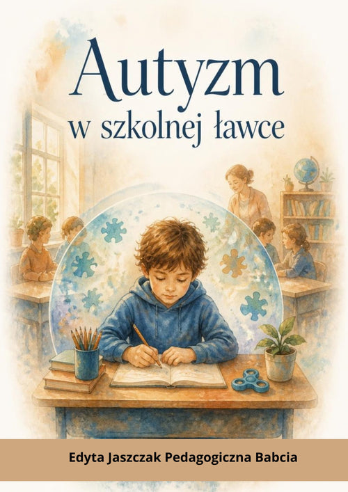 Okładka e-booka „Autyzm w szkolnej ławce” – Edyta Jaszczak, Pedagogiczna Babcia