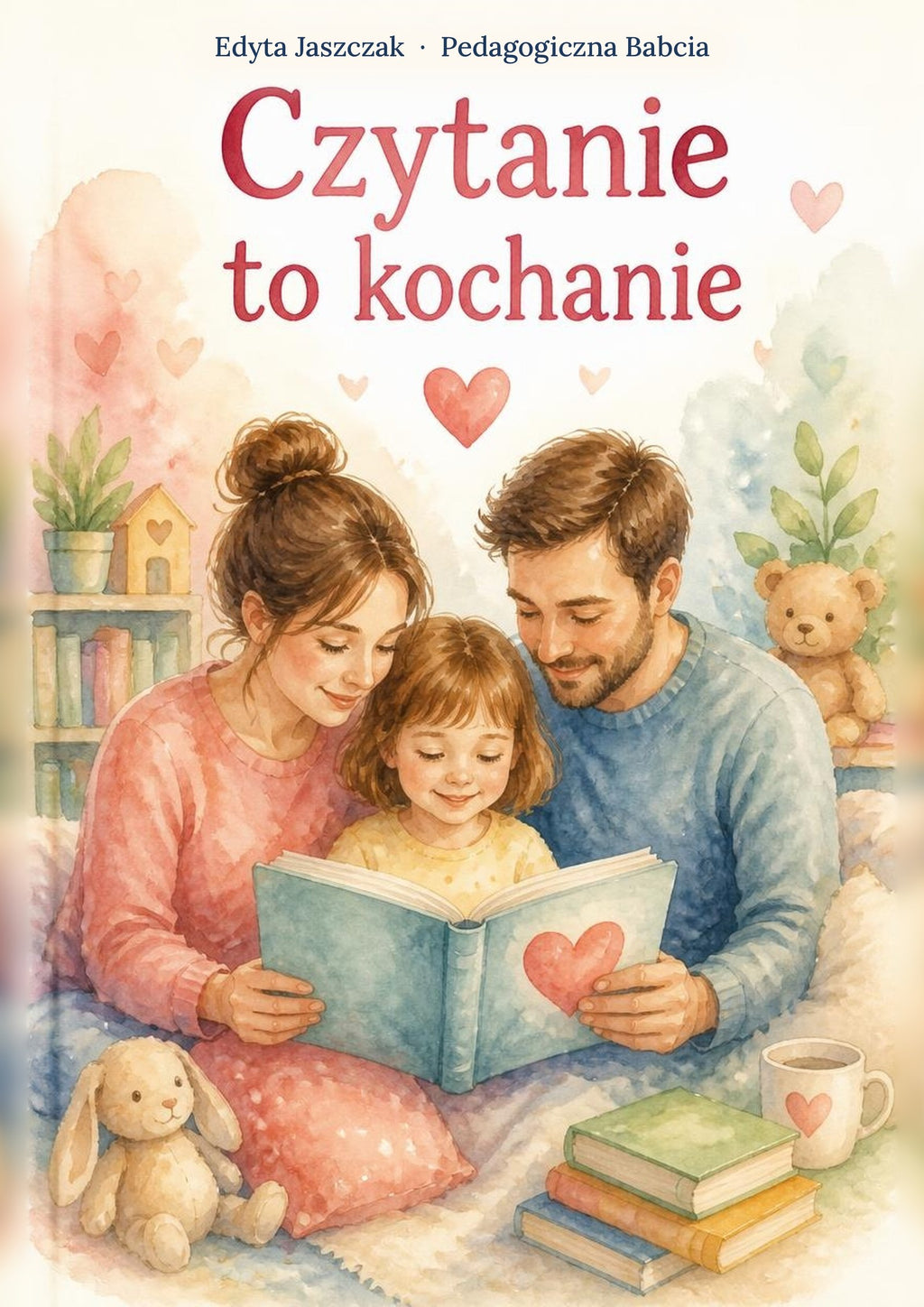 Okładka e-booka „Czytanie to kochanie” – Edyta Jaszczak, Pedagogiczna Babcia