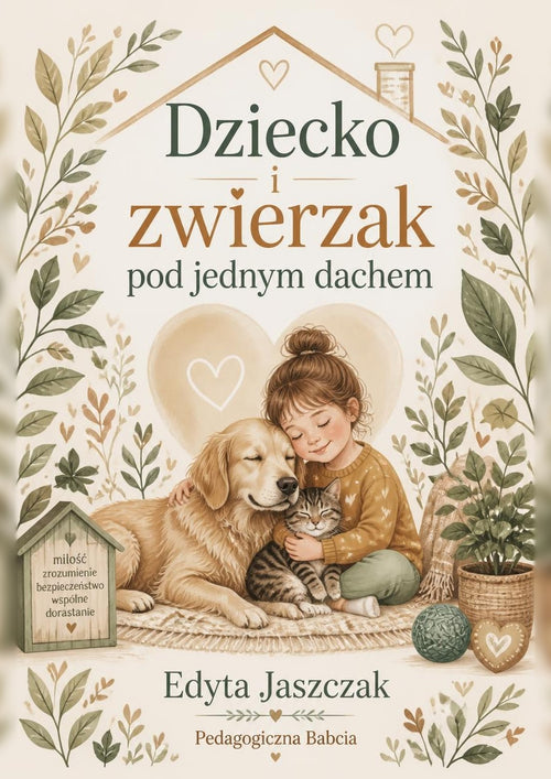 Okładka e-booka „Dziecko i zwierzak pod jednym dachem” – Edyta Jaszczak, Pedagogiczna Babcia
