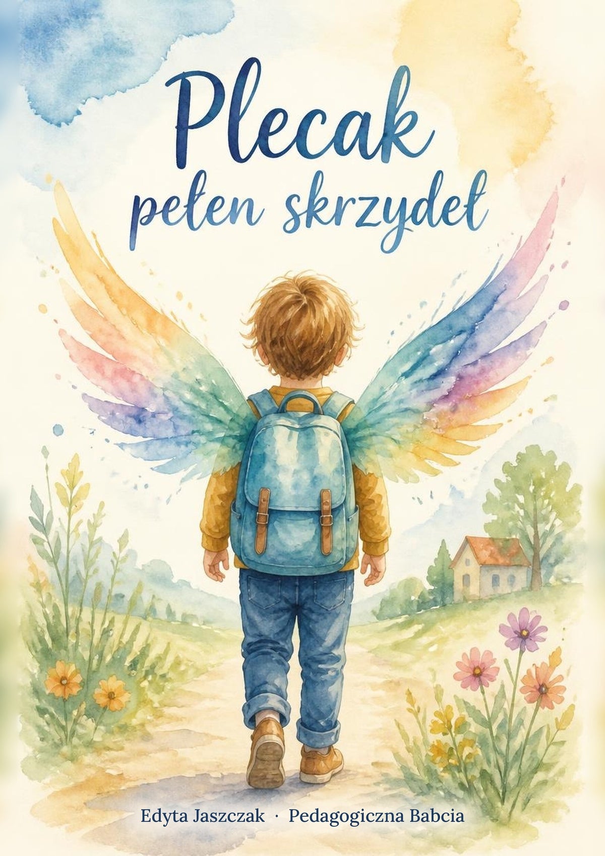 Okładka e-booka „Plecak pełen skrzydeł” – Edyta Jaszczak, Pedagogiczna Babcia