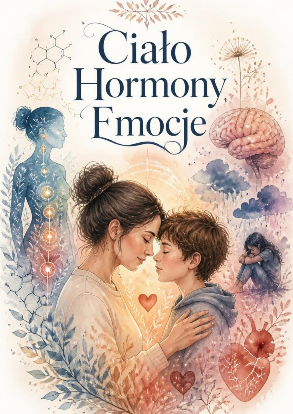 Okładka e-booka „Ciało, hormony i emocje” – Edyta Jaszczak, Pedagogiczna Babcia