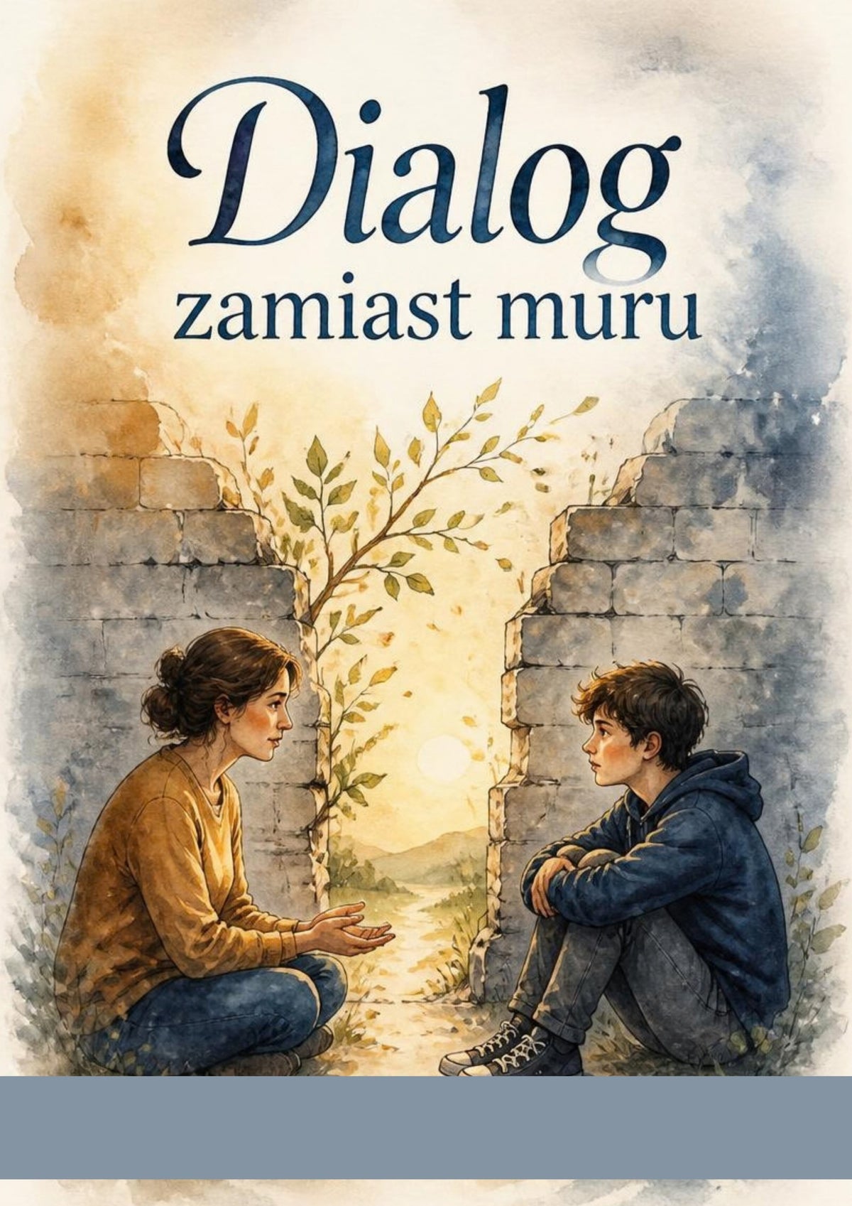 Okładka e-booka „Dialog zamiast muru” – Edyta Jaszczak, Pedagogiczna Babcia