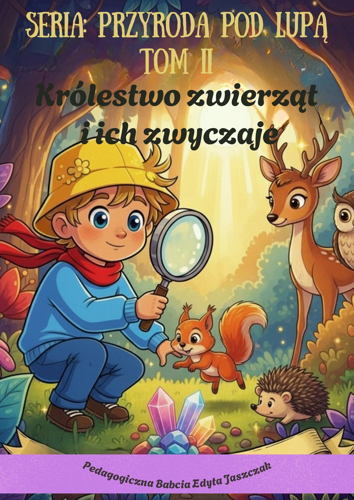 Okładka e-booka Przyroda pod lupą. Tom II – Królestwo zwierząt i ich zwyczaje – Edyta Jaszczak, Pedagogiczna Babcia
