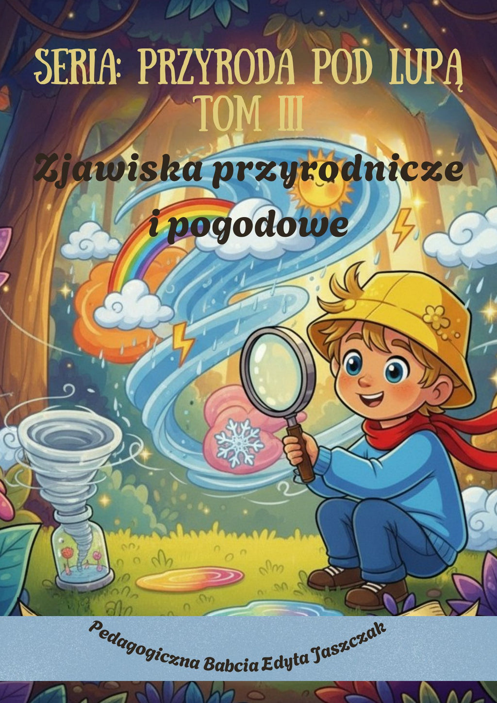 Okładka e-booka Przyroda pod lupą. Tom III – Zjawiska przyrodnicze i pogodowe – Edyta Jaszczak, Pedagogiczna Babcia