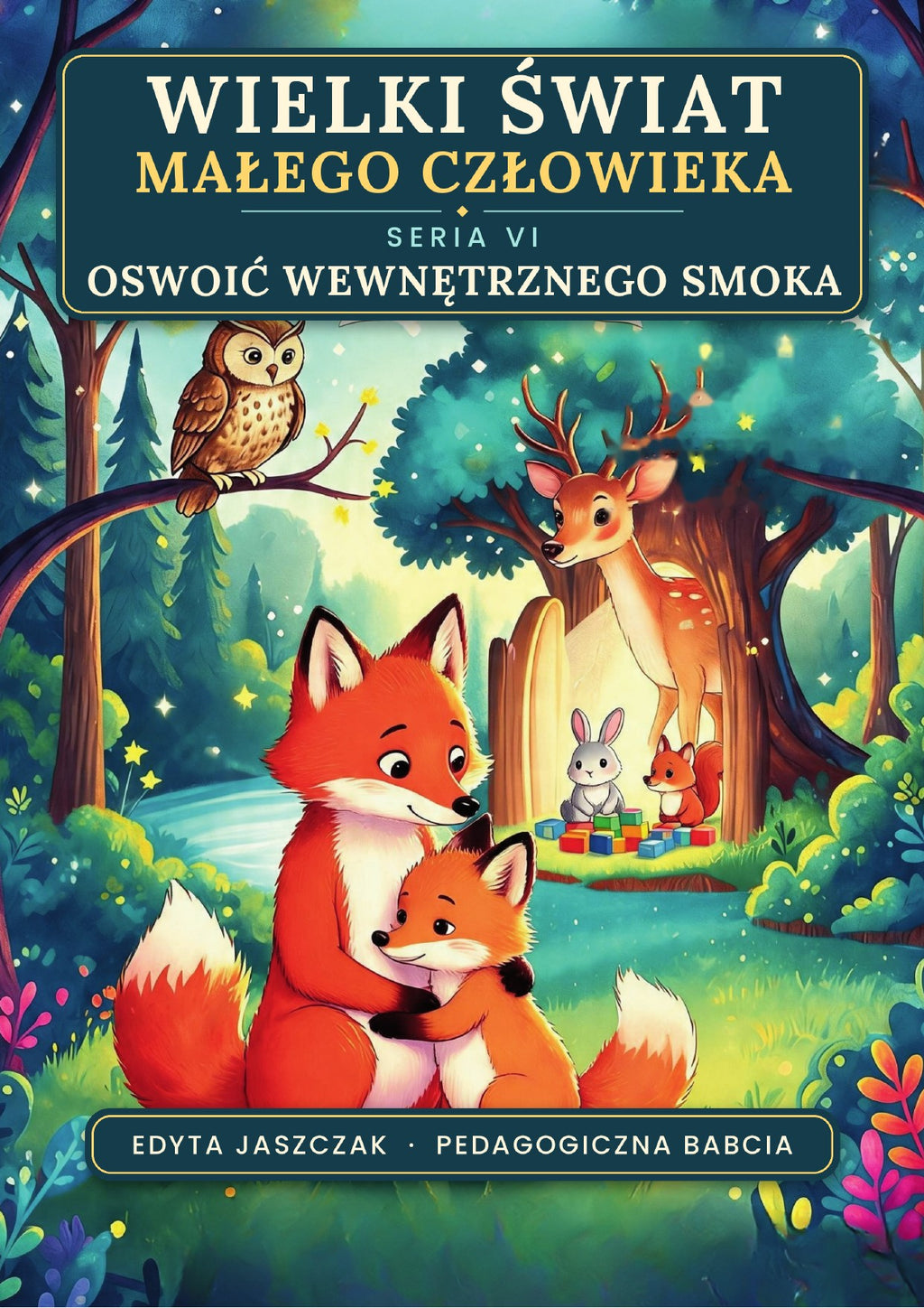 Okładka e-booka Wielki Świat Małego Człowieka. Seria VI – Oswoić wewnętrznego smoka – Edyta Jaszczak, Pedagogiczna Babcia