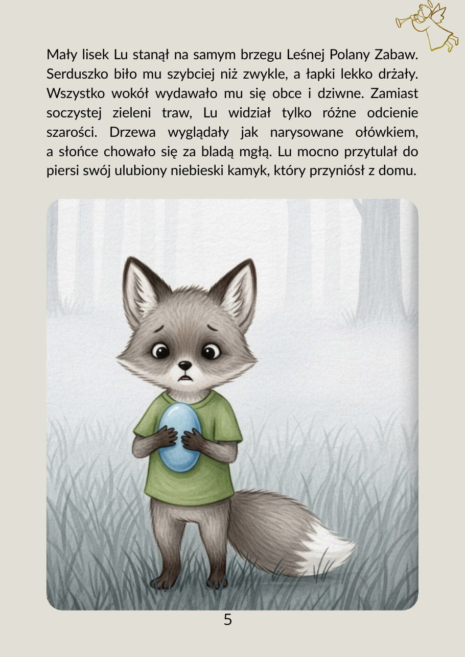 Przykładowa strona z e-booka Wielki Świat Małego Człowieka. Seria V – Nowa polana